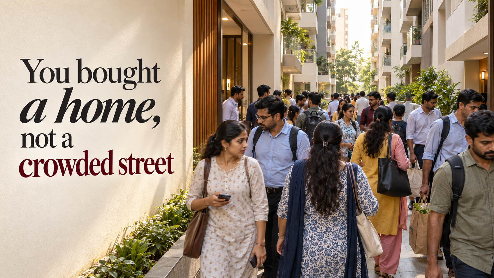 You bought a home, not a crowded street